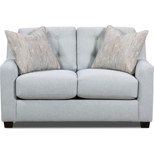 Elliott 58" Twin Memory Foam Sleep Sofa in Ice Chenille Fabric